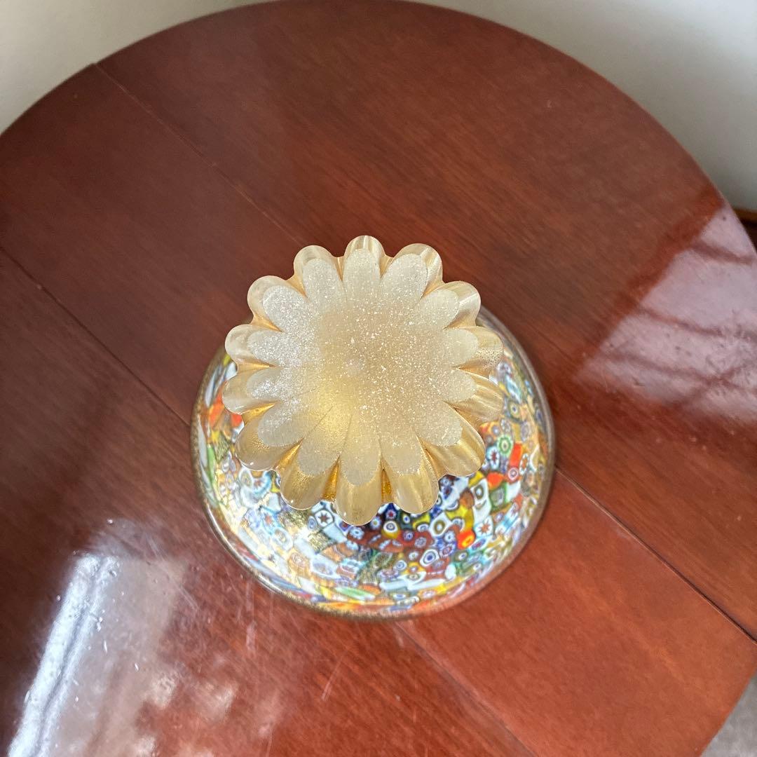 ミルフィオリ ムラーノ島の伝統ガラス　そのままお飾り、花瓶にも