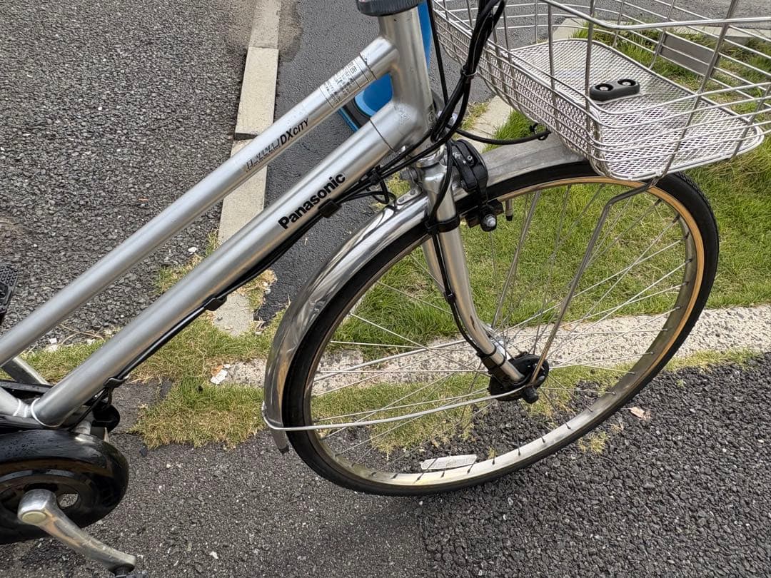 中古 27㌅5段変速Panasonic電動アシスト自転車　8.9Ah4点灯大阪