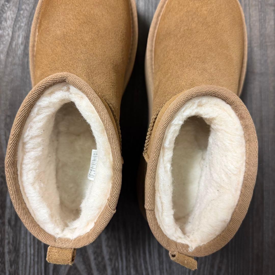 UGG クラシック ウルトラミニ プラットフォーム 24㎝ チェスナット