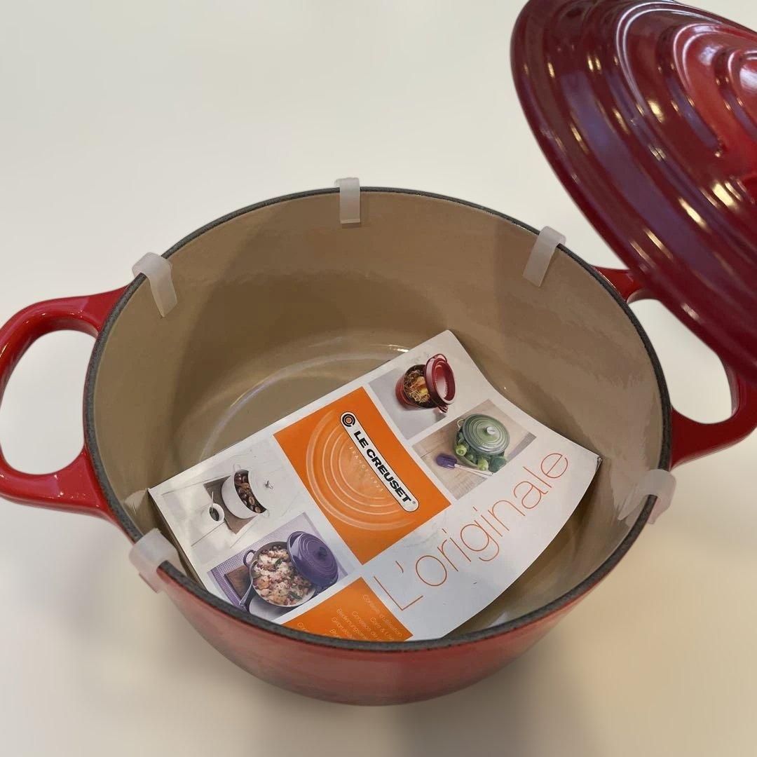 LE CREUSET 廃盤ココットロンド18cm両手鍋 取扱説明書付き