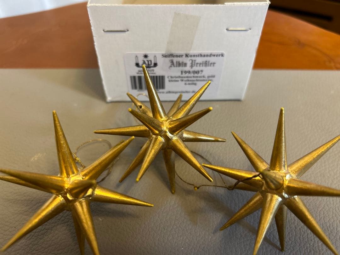 ベツレヘムの星GD小　6個セット　収納箱付き