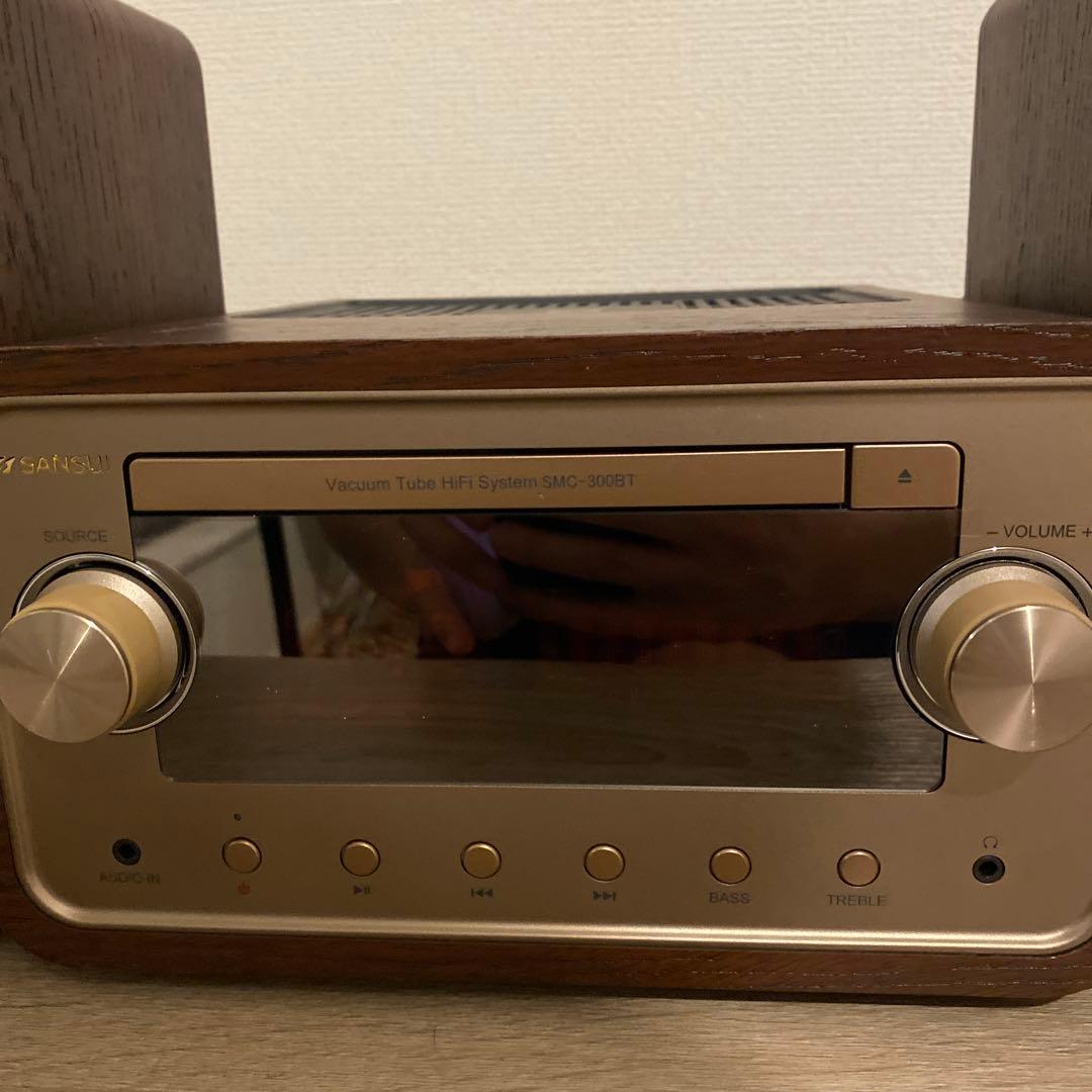 真空管搭載SANSUI ハイブリッドミニコンポ SMC-300BT
