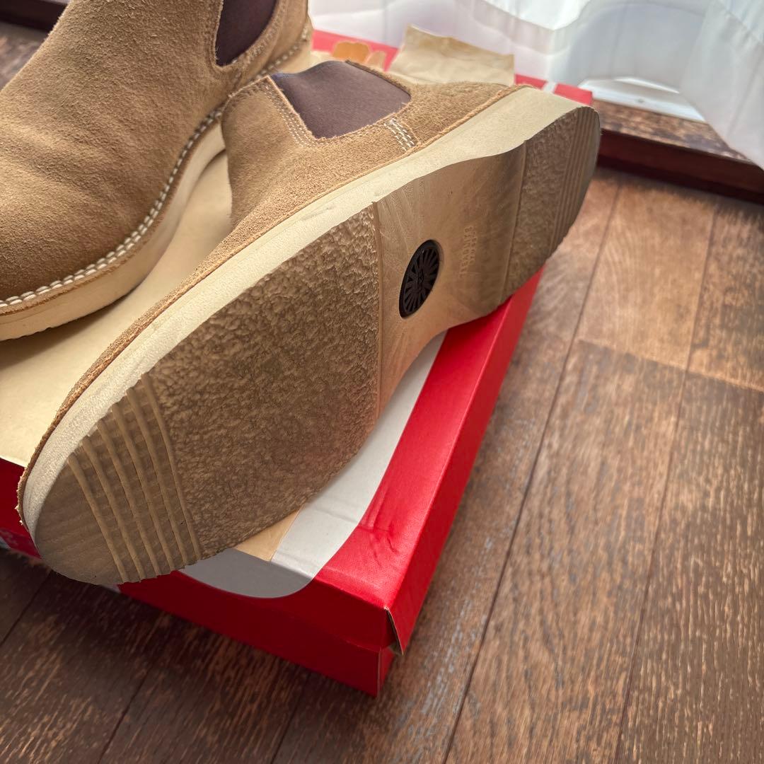 UGG ベージュ スエード サイドゴアブーツ