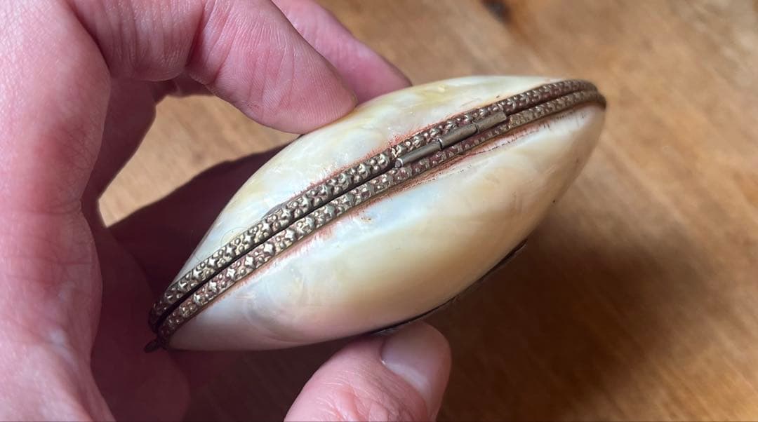 稀少　ヴィクトリアエドワード期 アンティーク マザーオブパール ポータブルケース