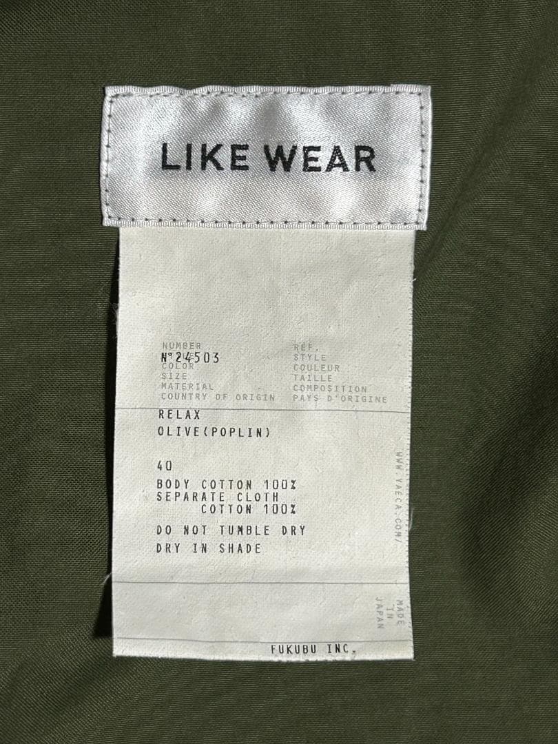 YAECA LIKE WEAR モッズコート 24503