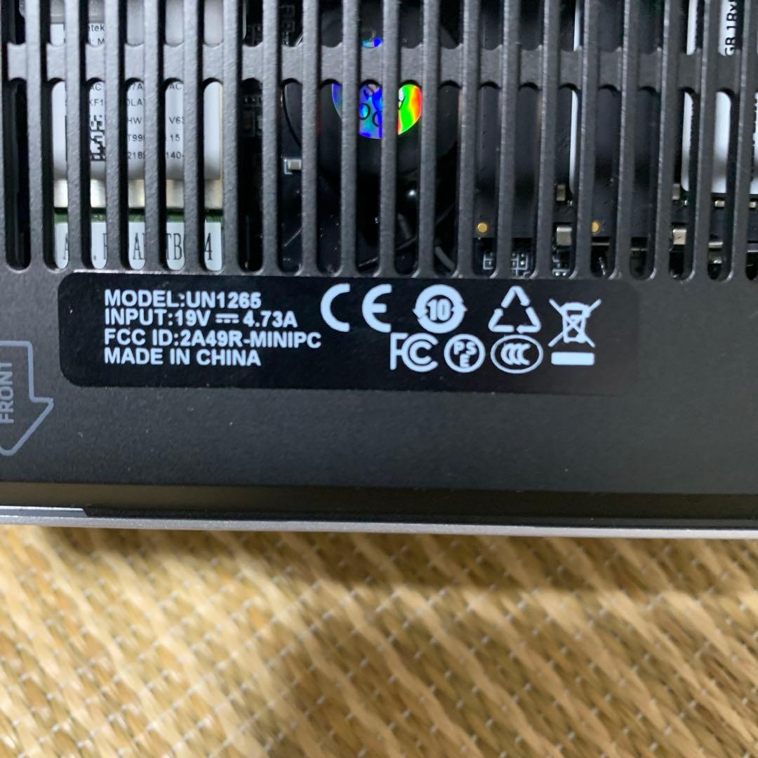MINISFORUM UN1265 ミニパソコン　ミニスフォーマル