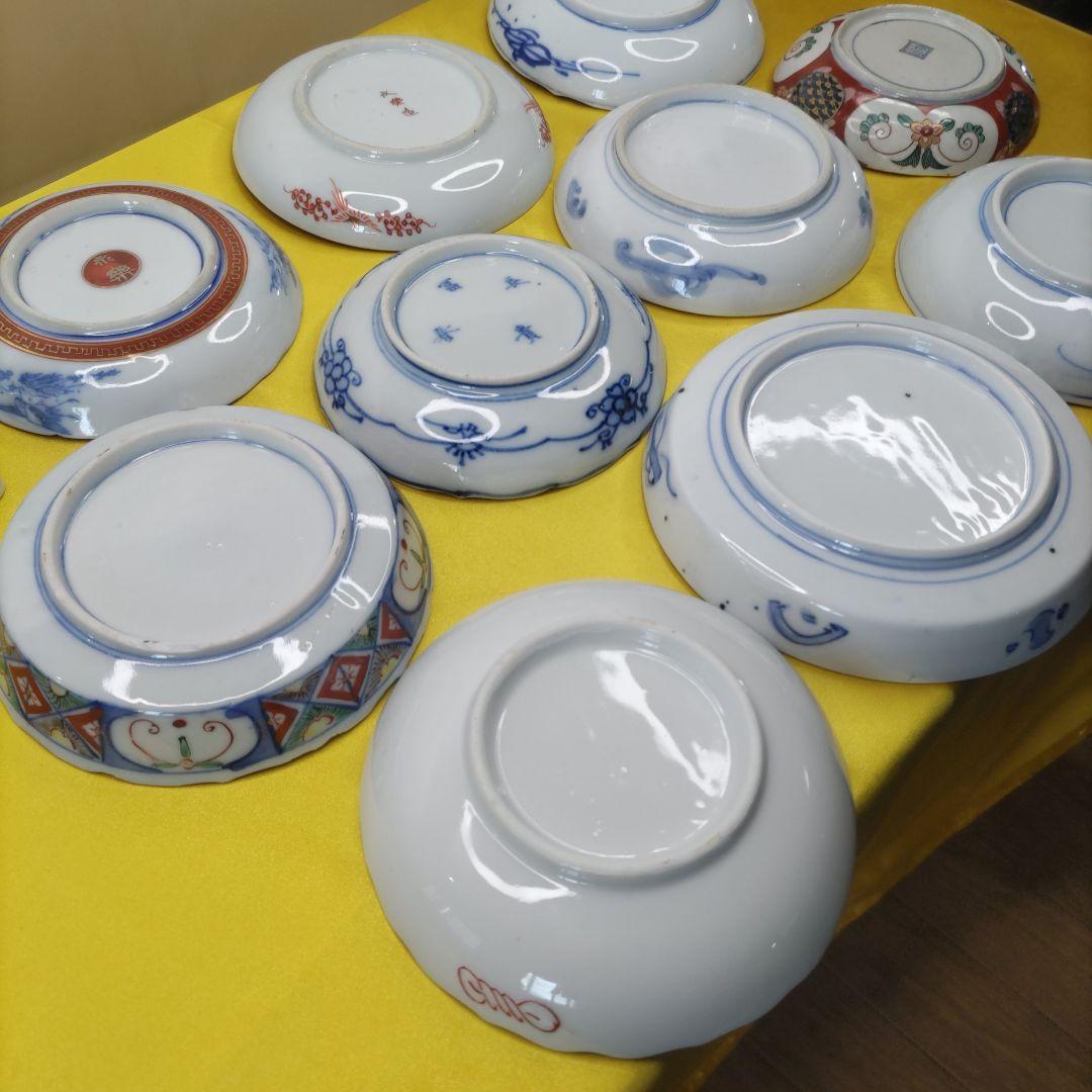 有田焼伊万里焼古伊万里大聖寺伊万里九谷焼古九谷豆皿小皿4寸皿10客アソートセット