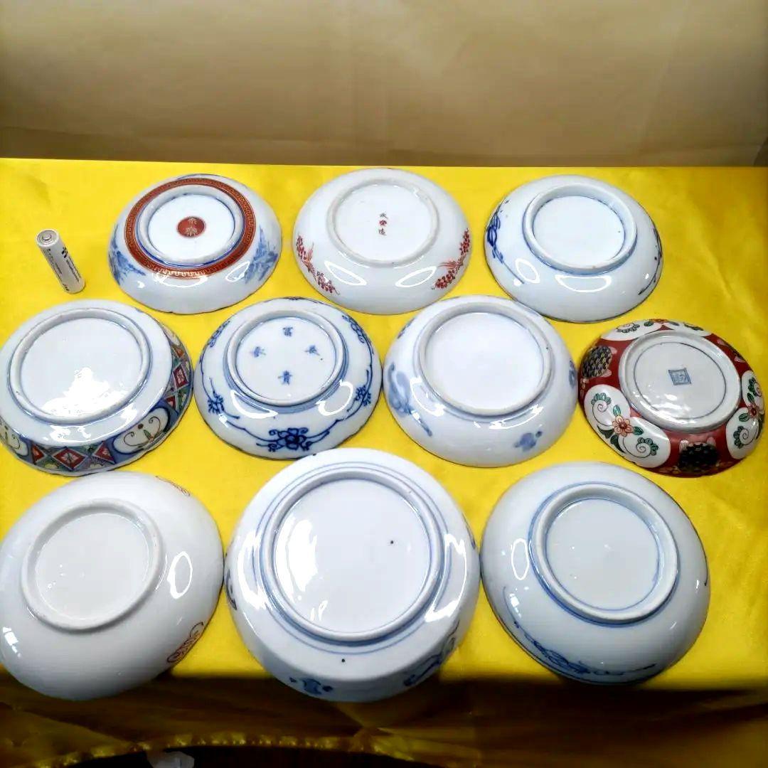 有田焼伊万里焼古伊万里大聖寺伊万里九谷焼古九谷豆皿小皿4寸皿10客アソートセット