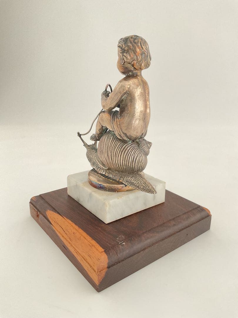 Cupid on a shell,1920FRANCE.カタツムリに乗った天使
