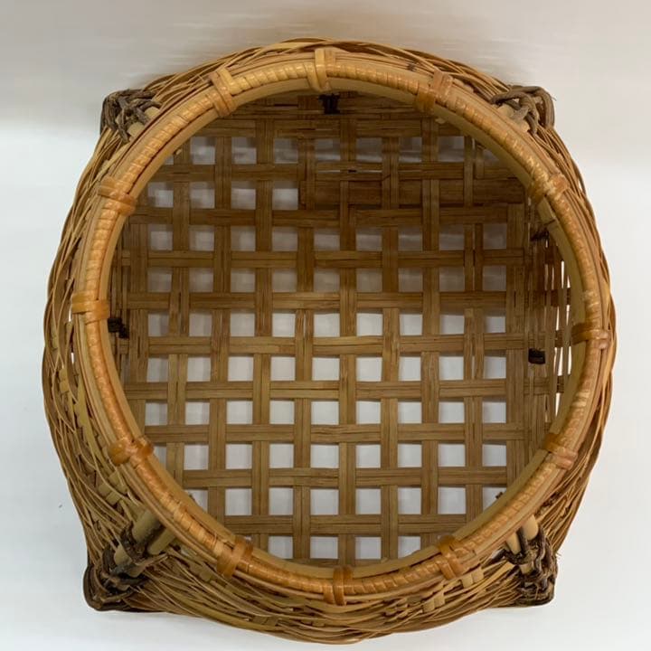 【籠花入21】宗全籠　手無し★竹美斉　高さ19㎝