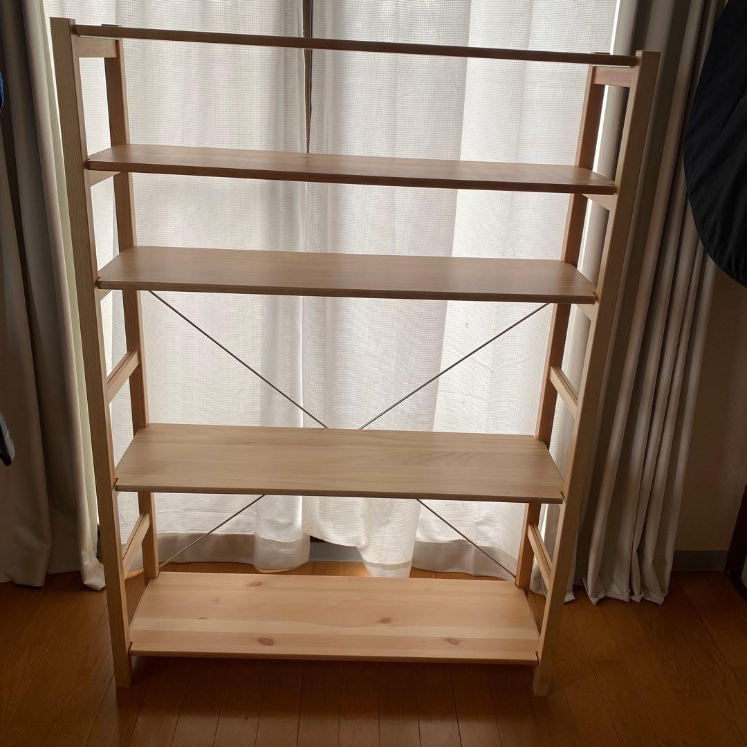 無印良品　パイン材ユニットシェルフ奥行２５ｃｍタイプ・８６ｃｍ幅・中