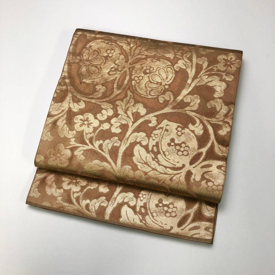 2点おまとめ 袋帯 本袋帯 花唐草模様 金糸 KO-1778 KO-1735