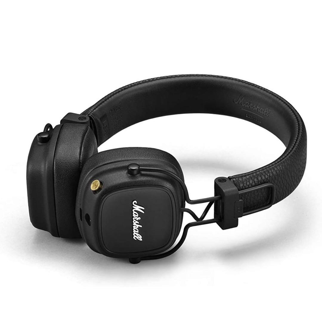 Marshall ワイヤレスオンイヤーヘッドホン Major Ⅳ ブラック