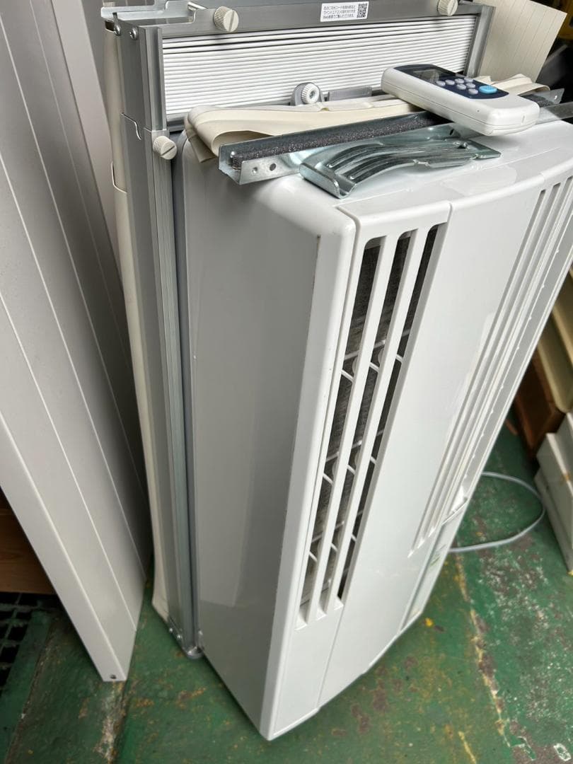 バ1/超美品 コロナ 窓用エアコン 2024年 枠リモコン付 ウインドウエアコン