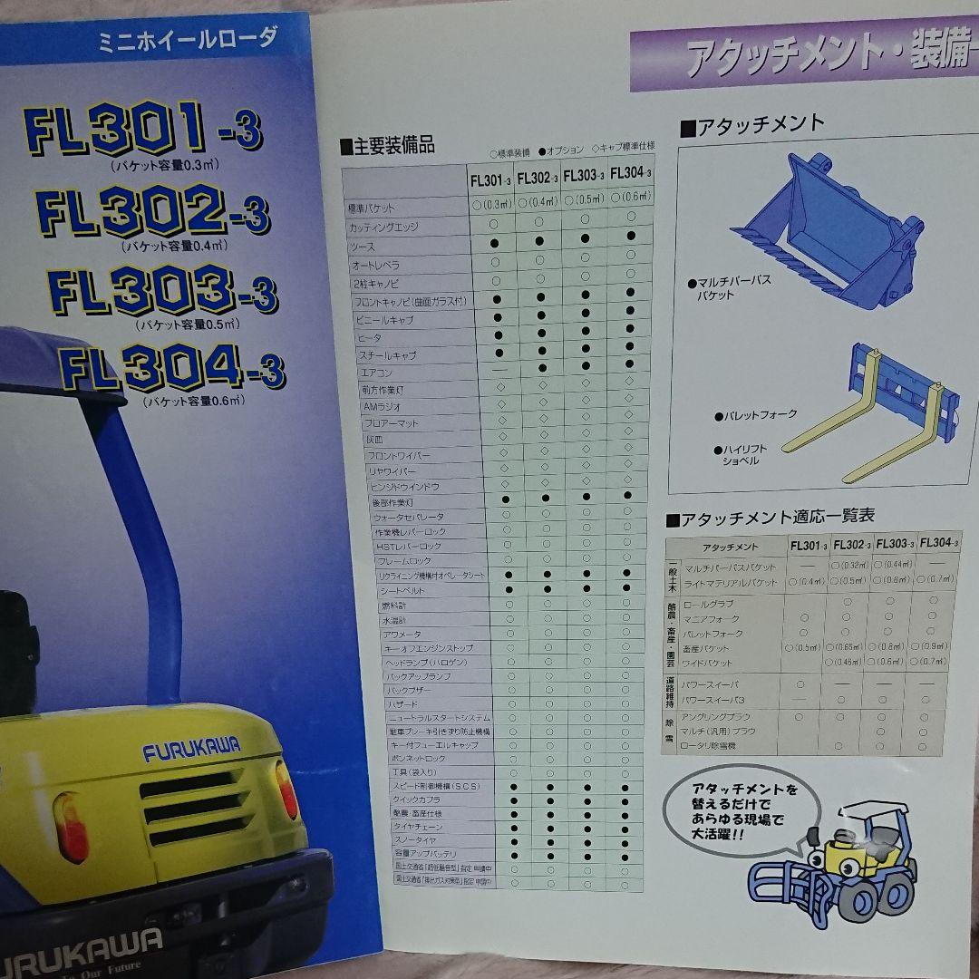 フルカワミニホイールローダのパレットフォーク