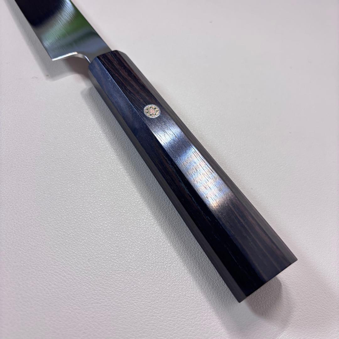 240mm柳刃包丁 鏡面 黒檀八角柄八角柄 刺身包丁 全鋼-