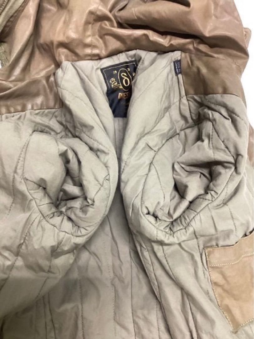 ディーゼル 00s archive M65型 ファーモッズコート ミリタリー光沢