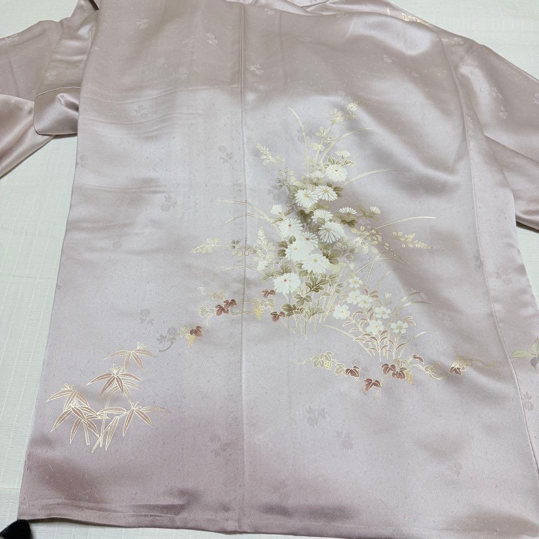 正絹 訪問着 着物 単衣 手描き 京友禅