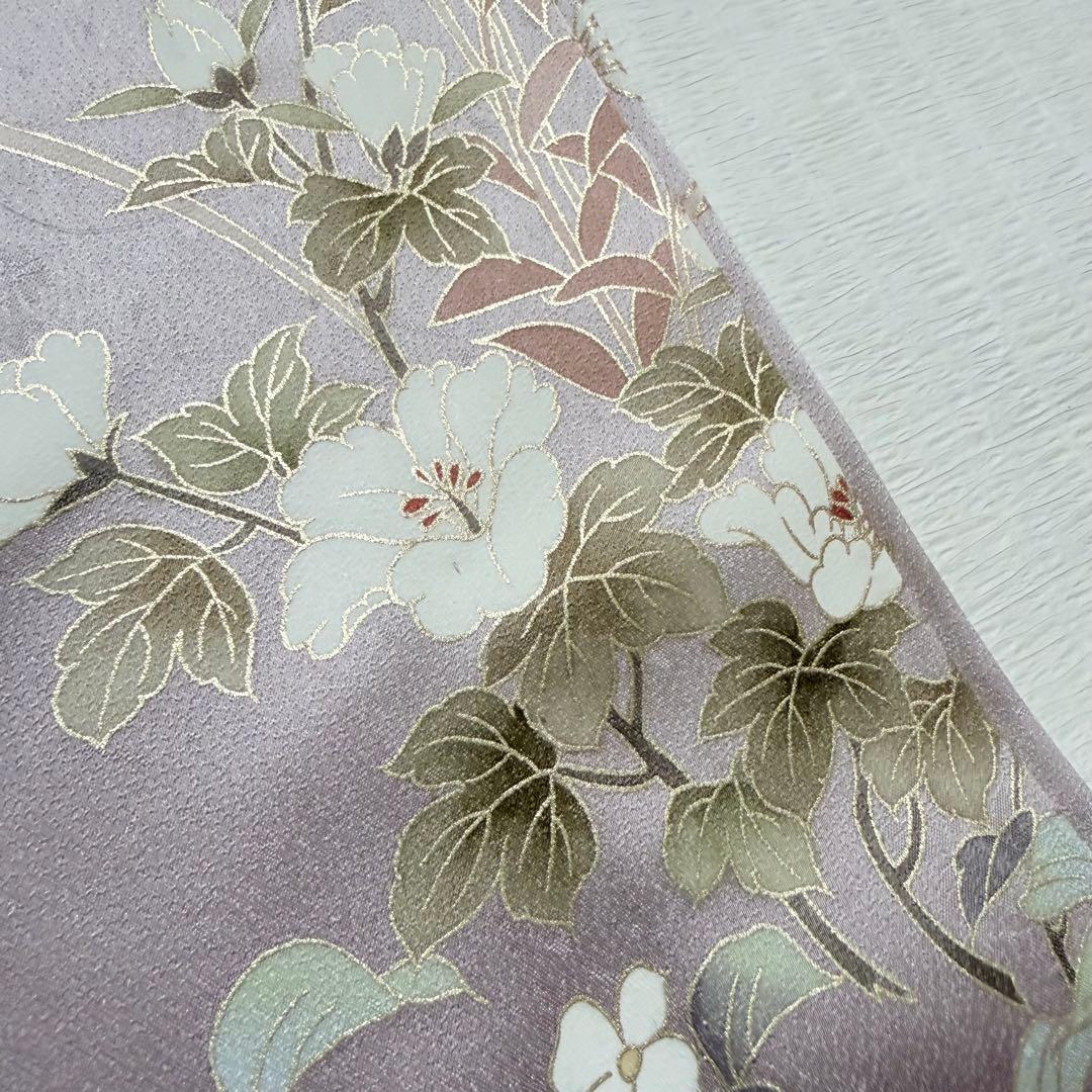 正絹 訪問着 着物 単衣 手描き 京友禅