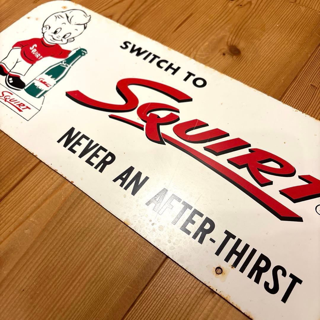 1958年　スクアートボーイ　看板　ストアディスプレイ　ラックトッパー　サイン