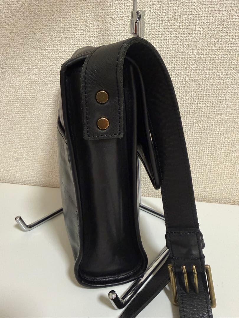 ソメスサドル 本革 ショルダーバッグ 斜め掛け フラップ メンズ