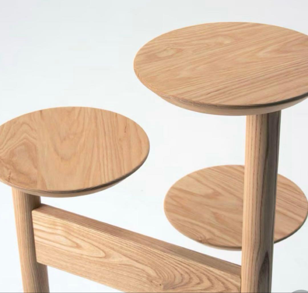 美品　旭川家具　MUKU工房　コサイン　プランスタンド　タモ材♡