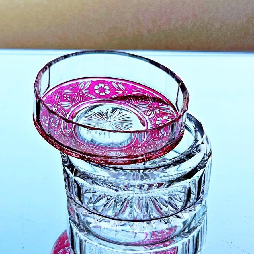 花のオールドバカラ エンパイアのコフレ フーシャピンク 1916年