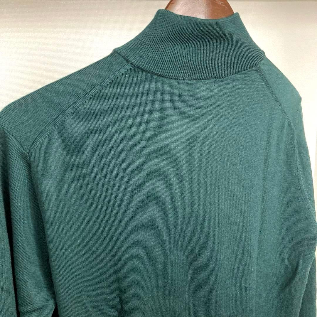 新品Paul Stuart メンズハイネックセーター メリノウール L グリーン