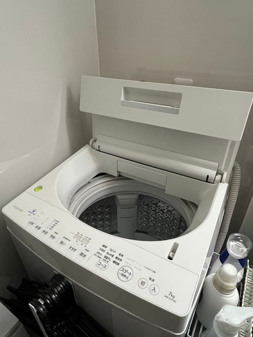 TOSHIBA 縦型洗濯機 7kg ホワイト AW-7D7(W)