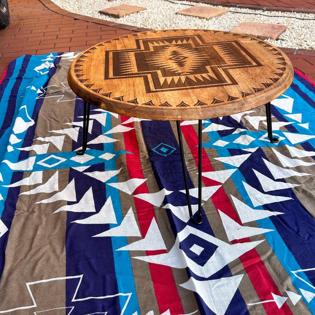 円卓　座卓　ちゃぶ台　ローテーブル　リビングテーブル　オルテガテーブル