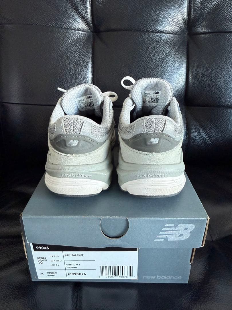 New Balance 990v6 グレー サイズ16cm 箱付き