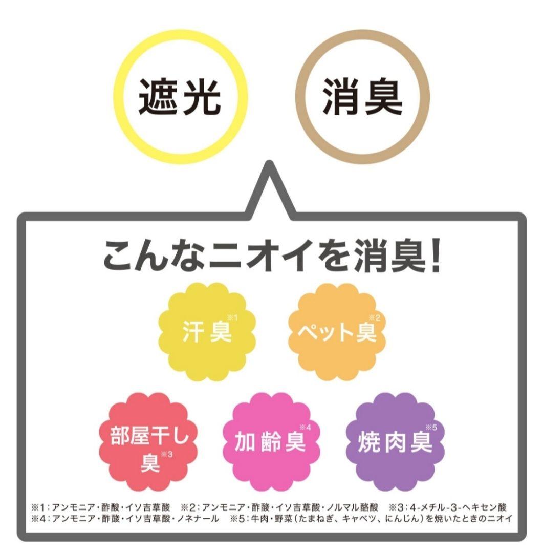 【未使用】ニトリ 遮光・消臭ロールスクリーン アイボリー 165×220cm