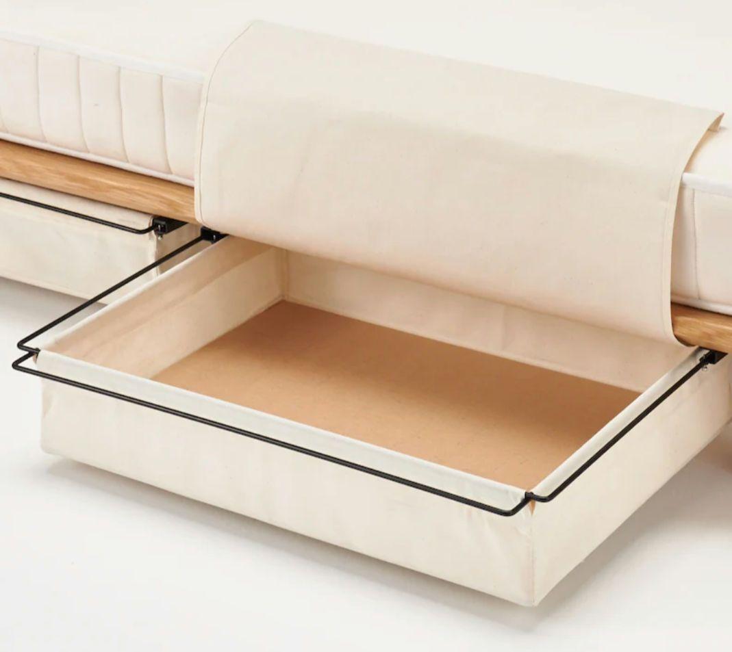 無印良品　帆布バスケット　大　２個セット　おまけレール付　梱包発送たのめる便変更