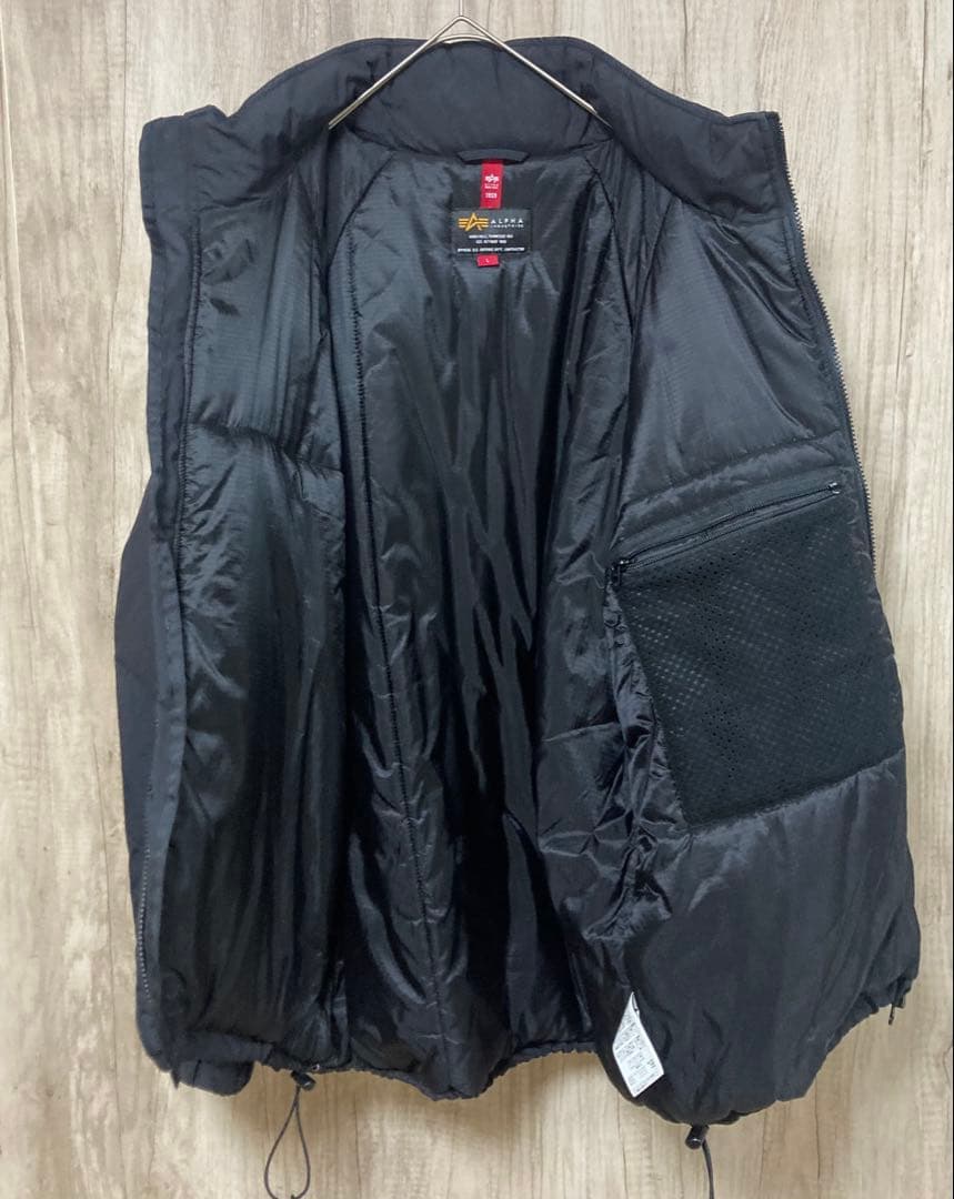 ALPHA アルファインダストリーズ レベル7 プリマロフト ジャケット 黒 L