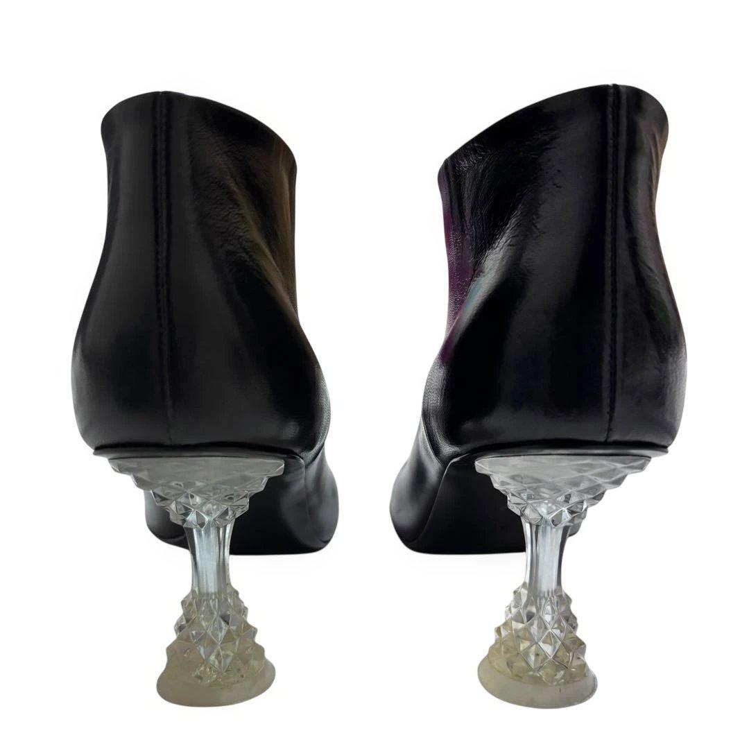 希少◎CELINE フィービー期 シャンデリアヒール ブーティー 35 ブラック