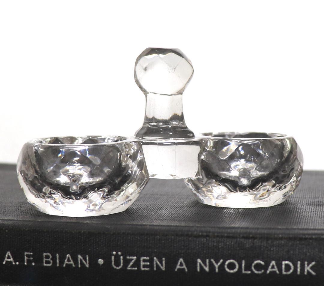 オールド・バカラ レアサイズ 調味料入れ 刻印有 塩入れ 切子 クリスタルガラス