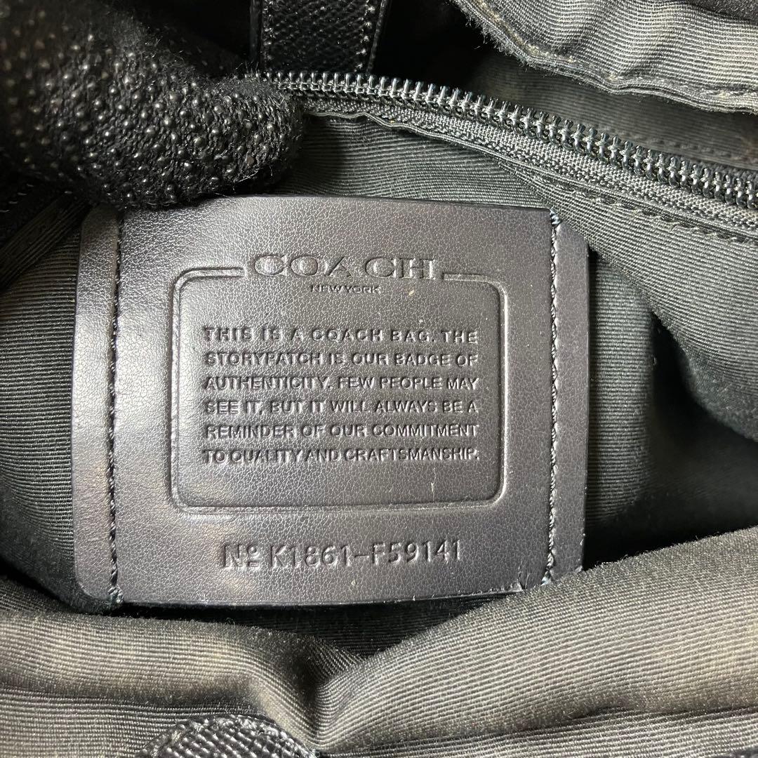 コーチ✨メトロポリタン サフィアーノレザー A4 2way ビジネスバッグ 黒