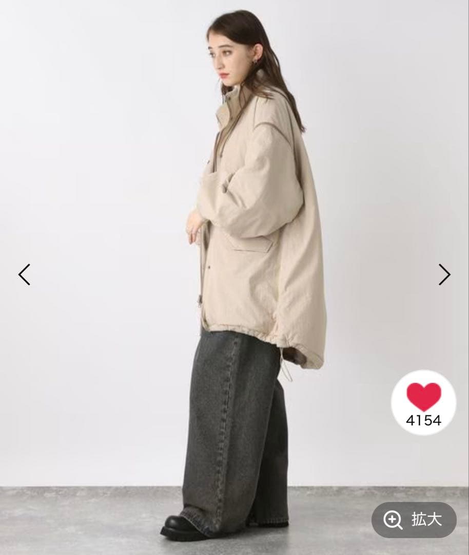 【新品未使用】JEANASiS ジーナシス 今期 ベージュ 2WAY M-65