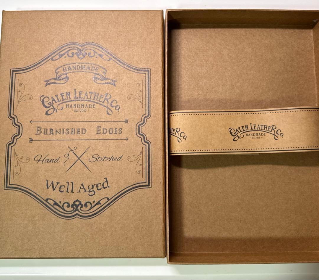 ガレンレザー 12本差しハードペンケース　クレイジーホース ブラウン