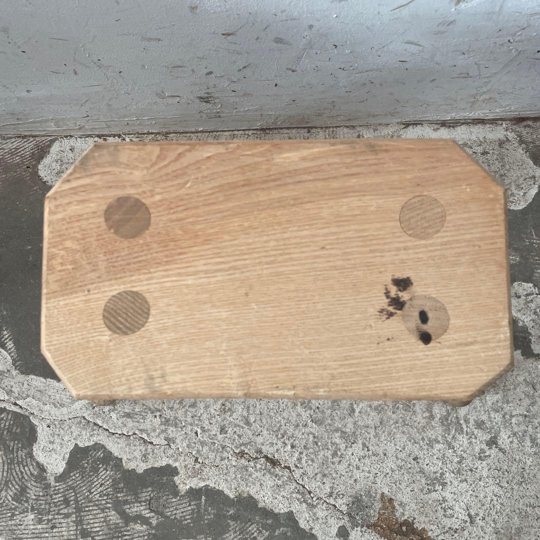 ビンテージ　スツール　花台　剥離