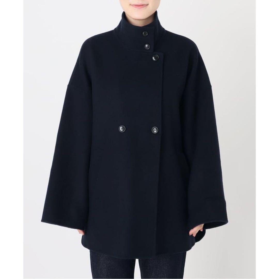 スローブイエナ　ダブルフェイス　スタンドコートsouple wool 2024