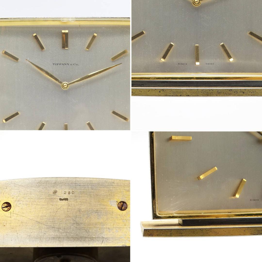 ★Tiffany & Co. 置時計 手巻き 金属製 スイス製 ヴィンテージ