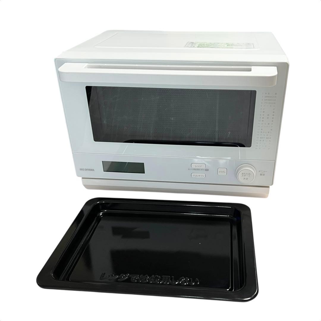 【2022年製・美品】アイリスオオヤマ　オーブンレンジ MO-F1808-CW