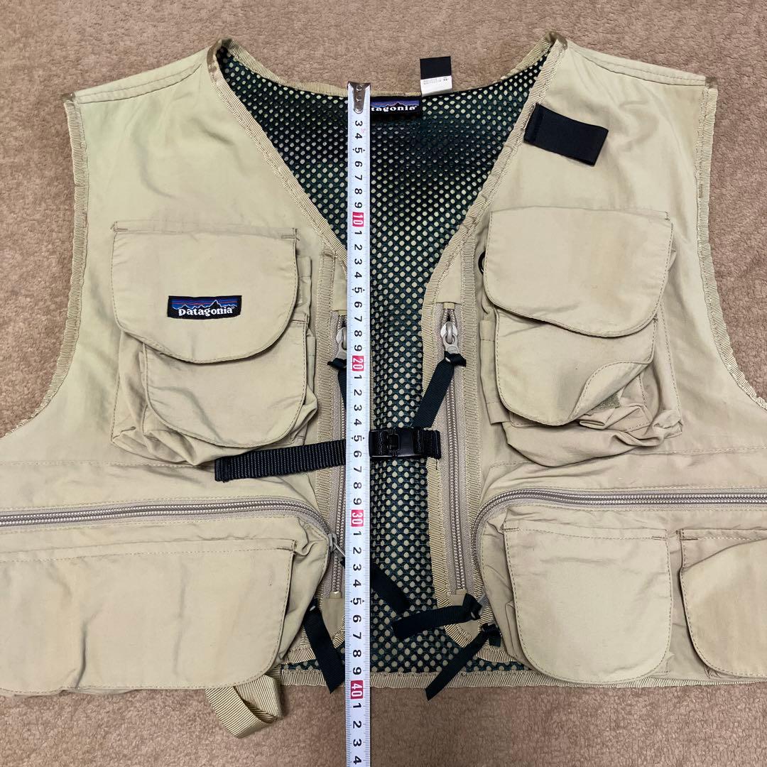 パタゴニア　フィッシングベスト　ベージュ　貴重　90年代　ヴィンテージ　L