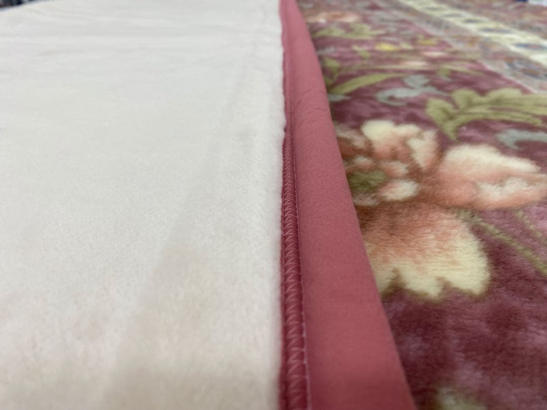 【B格品】ムートン調　日本製2枚合わせアクリル毛布・シングル１４０×２００㎝