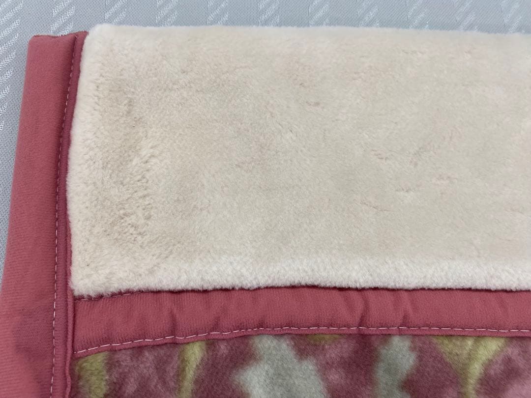 【B格品】ムートン調　日本製2枚合わせアクリル毛布・シングル１４０×２００㎝