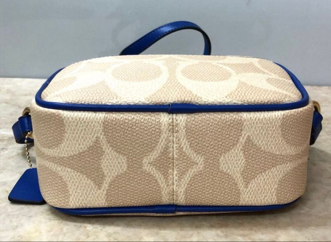 Coach ショルダーバッグ ベージュ/青