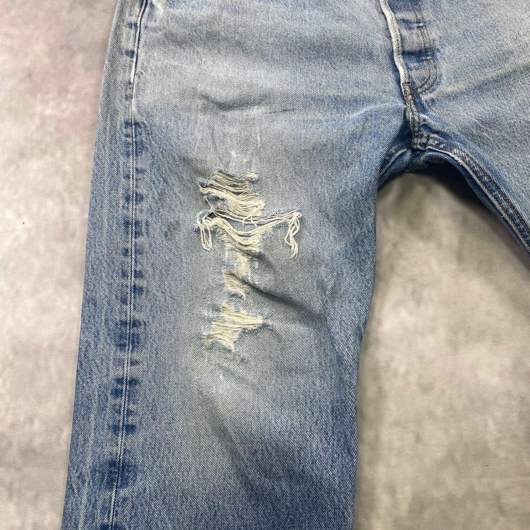 Levi’s 501古着W38極上ダメージクラッシュ メキシコ製　AG35