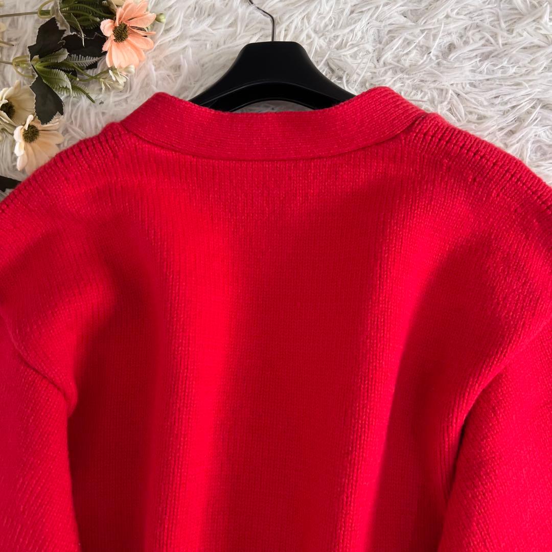 nagonstans ボリューム スリーブ ショート カーディガン