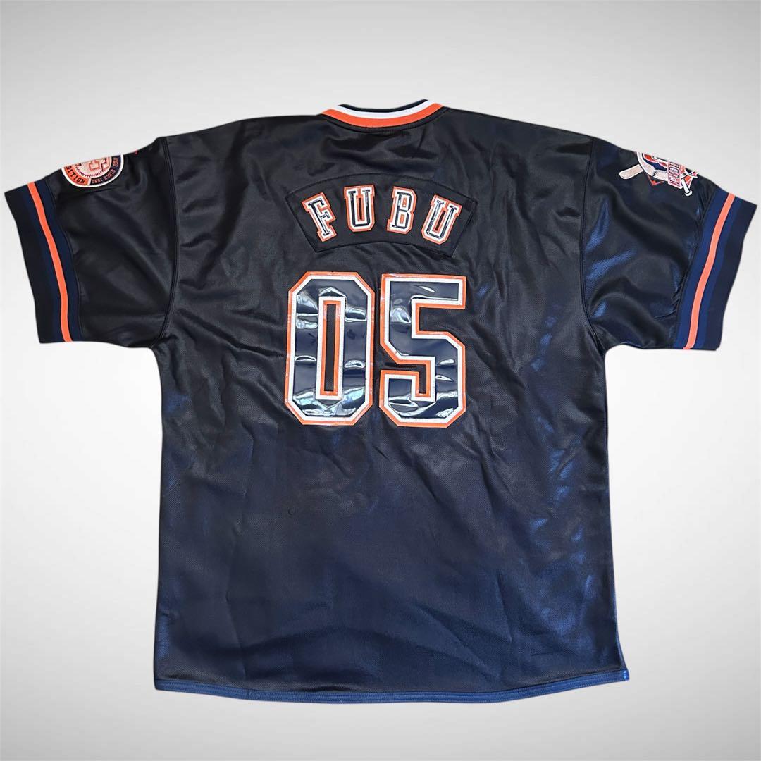 【入手困難】 FUBU BROOKLYN 05 両面刺繍ロゴ ゲームシャツ XL